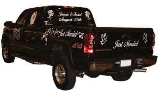 just married car just married car