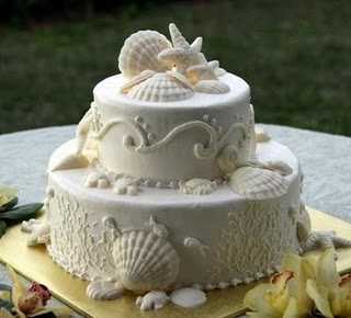 Wedding Cakes with Beach Motif2