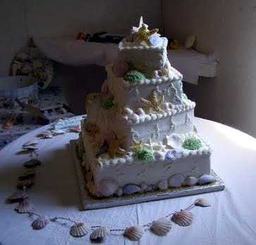 Wedding Cakes with Beach Motif3